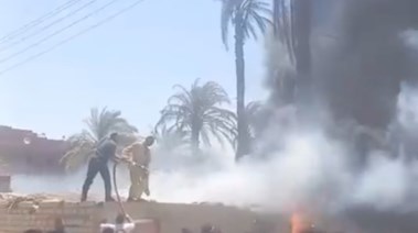 مخزن مخلفات تدوير البلاستيك بأسيوط