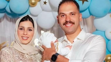  اليوتيوبر لولا فاني وطليقها الراحل ضياء غالي بصحبة طفلهما