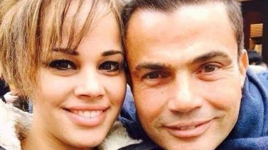 عمرو دياب وابنته نور 