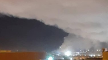 ادخنة تتصاعد من مصنع كيما باسوان 