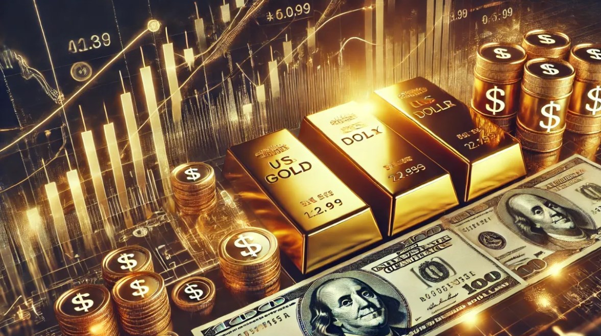 سبائك ذهب ودولارات سبائك ذهب ودولارات