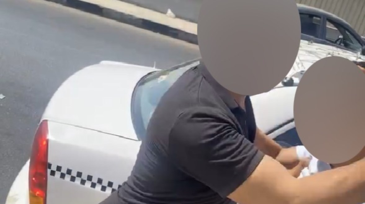 سائق تعدى على مواطن سائق تعدى على مواطن