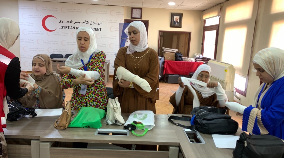 دورة تدريبية فى مجال الإسعافات الأولية للأشخاص ذوي الإعاقة البصرية