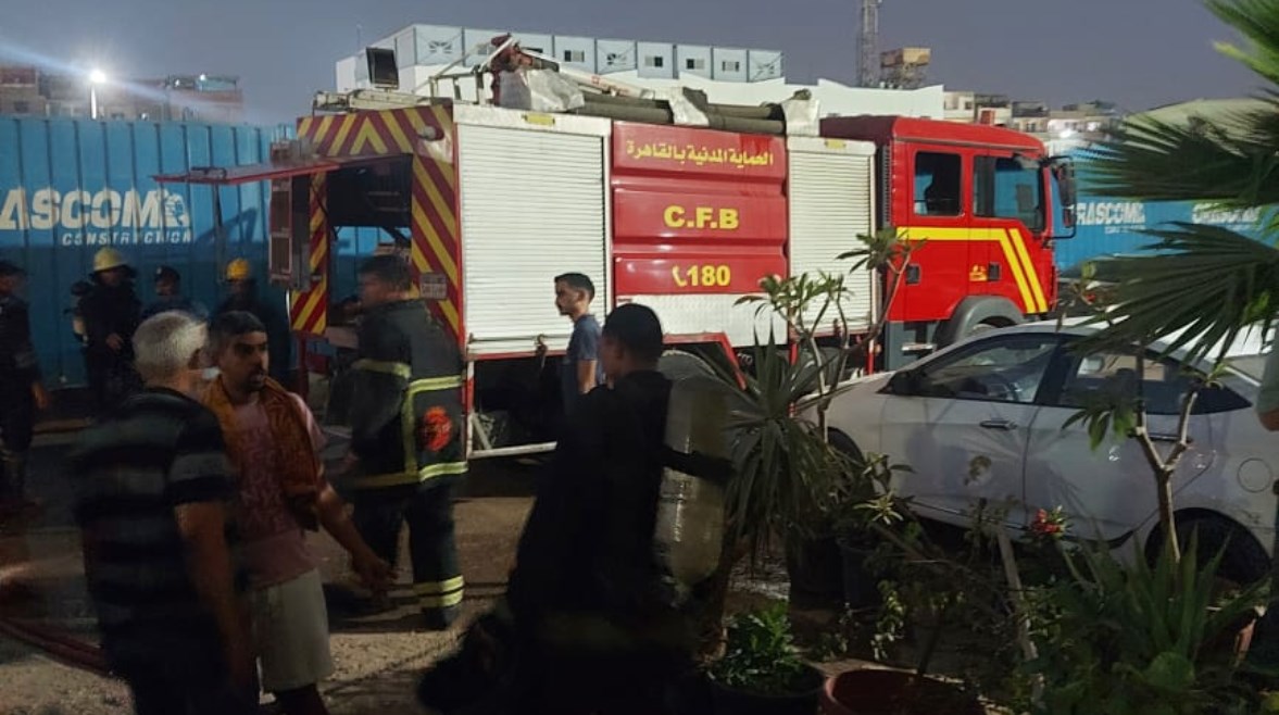 حريق بمساكن عين الصيرة حريق بمساكن عين الصيرة