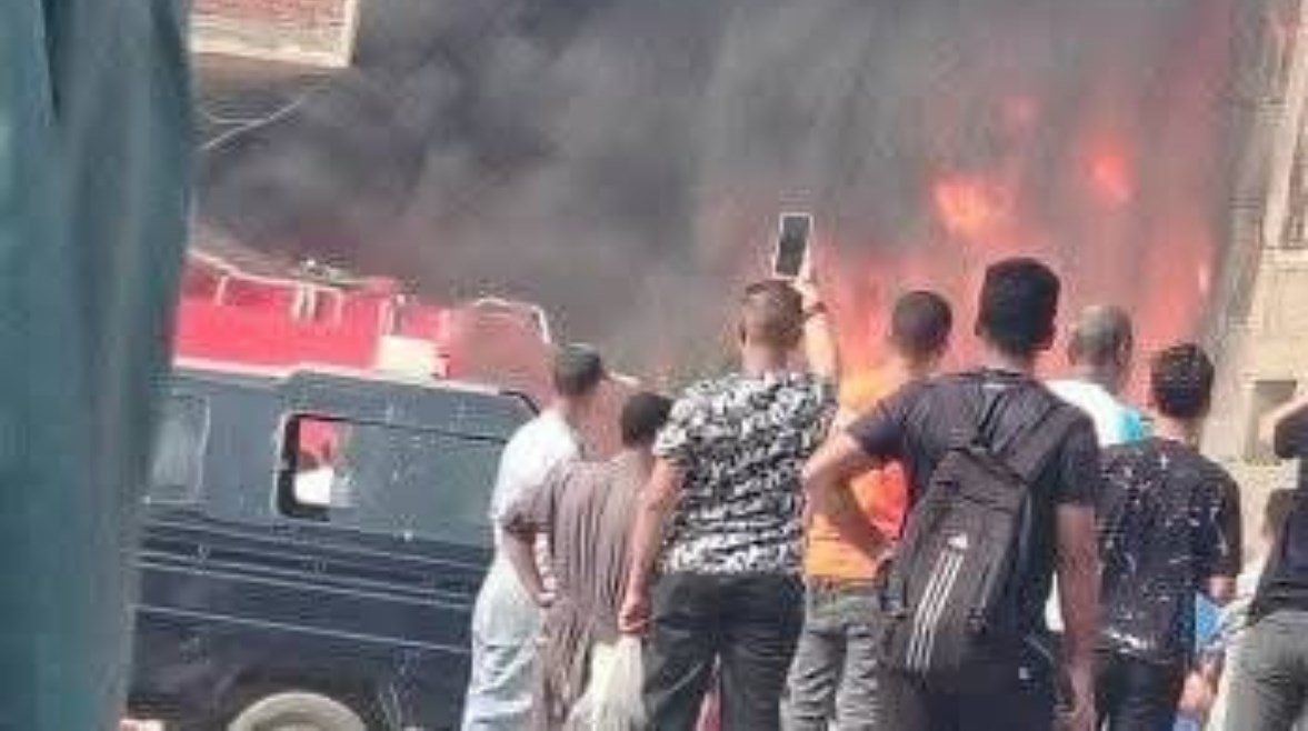 حريق مخازن البراجيل حريق مخازن البراجيل