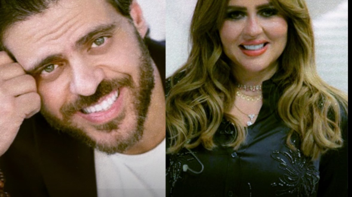 مها الصغير والفنان طارق صبري