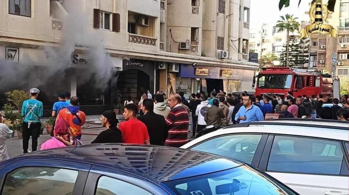 حريق كافية _ أرشيفية حريق كافية _ أرشيفية