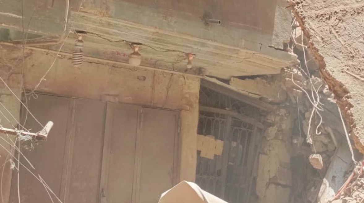 انهيار منزل بالسنبلاوين بالدقهلية