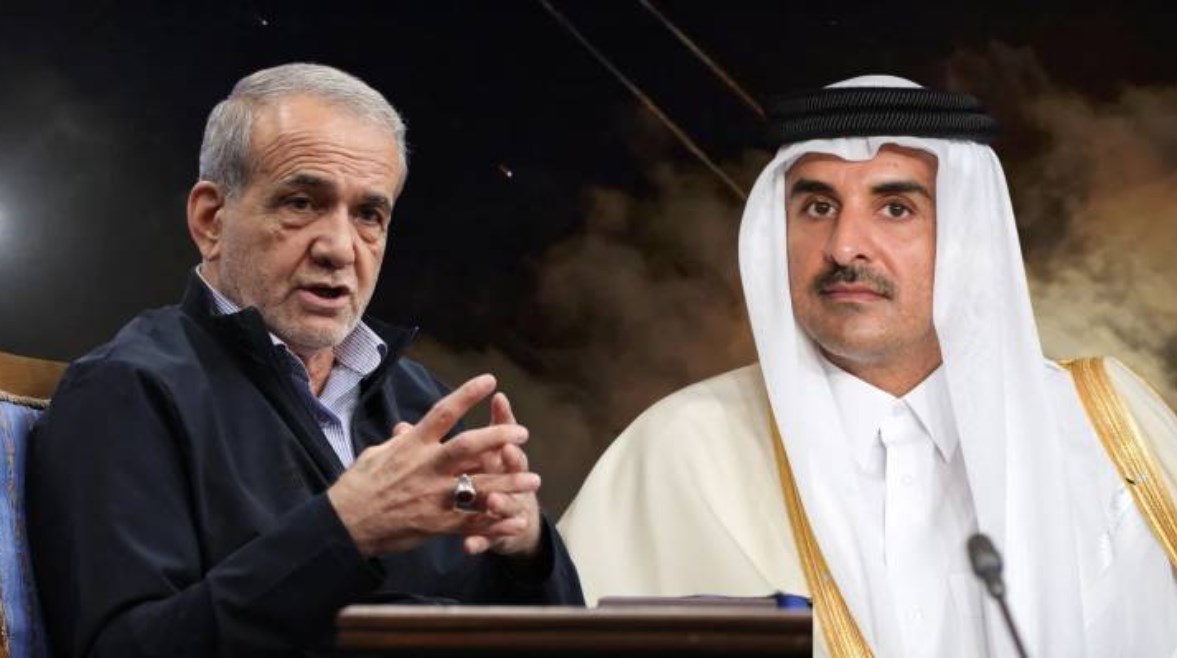 أمير قطر الشيخ تميم بن حمد، والرئيس الإيراني مسعود بزشكيان أمير قطر الشيخ تميم بن حمد، والرئيس الإيراني مسعود بزشكيان