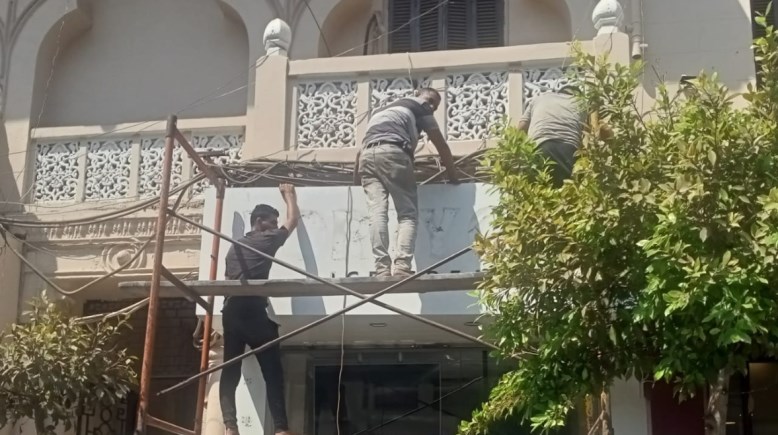 تطوير شارع إبراهيم بمنطقة الكوربة
