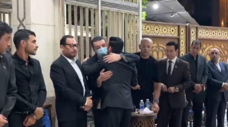 مصطفى كامل وسعد الصغير بعزاء محند عواد