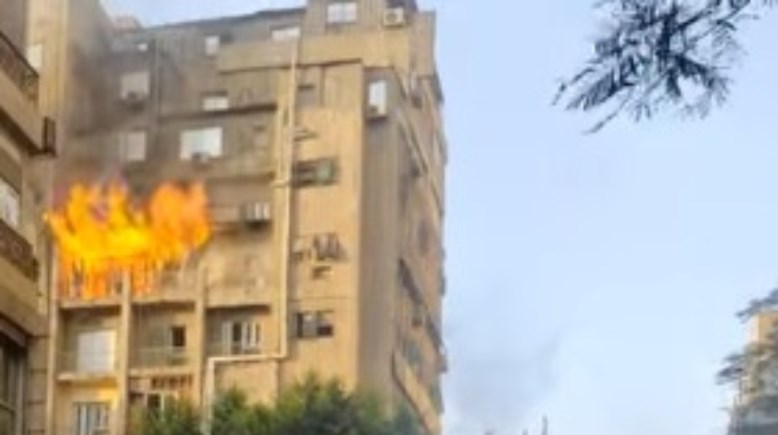 جانب من الحريق