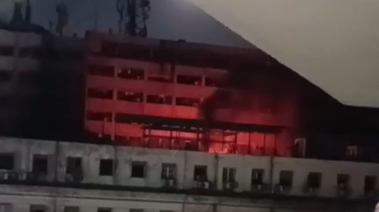 حريق سنترال رمسيس