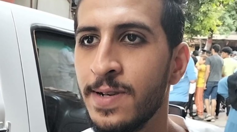 محمد أسامة شاهد عيان في انهيار عقار الساحل