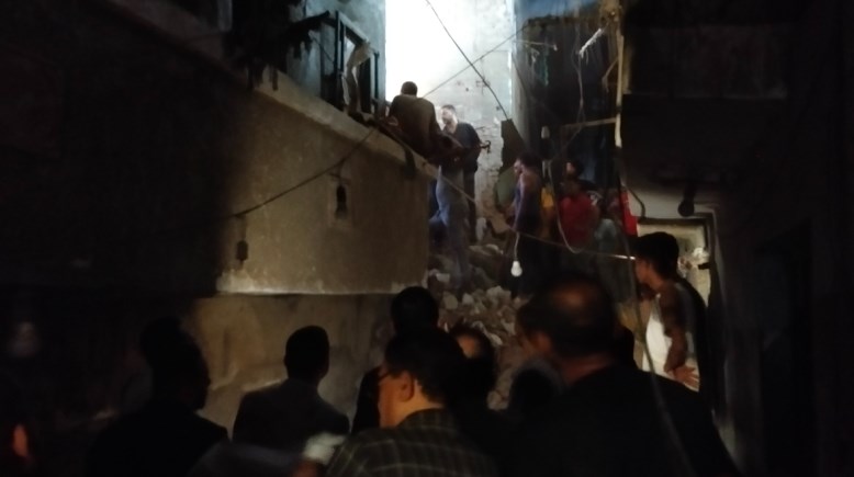 انهيار منزل بأسيوط انهيار منزل بأسيوط