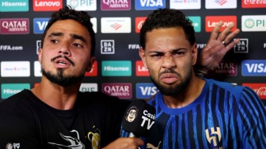 لودي لاعب الهلال عقب الفوز على مانشستر سيتي