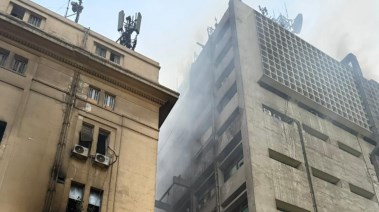 حريق سنترال رمسيس