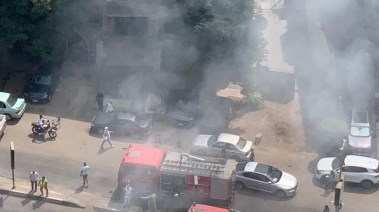 حريق يلتهم سيارة
