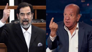 لطفي لبيب وصدام حسين