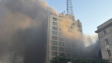 حريق سنترال رمسيس