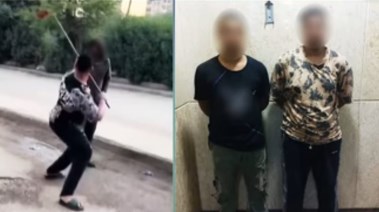 المتهمان بالتنمر على مشرد