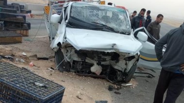 حادث تصادم بين سيارتين - أرشيفية