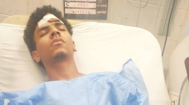 الطالب "طه" يرقد في المستشفى