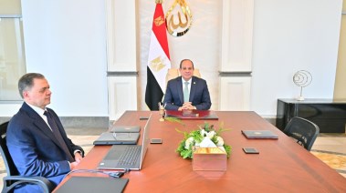 الرئيس عبدالفتاح السيسي ووزير الداخلية اللواء محمود توفيق