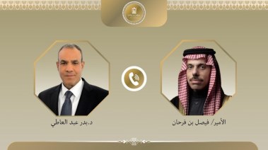 وزير الخارجية بدر عبدالعاطي ونظيره السعودي فيصل بن فرحان