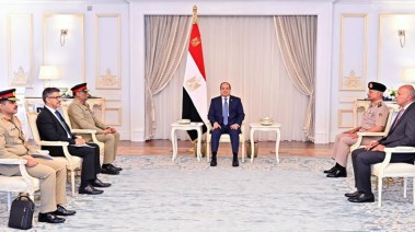 الرئيس السيسي خلال استقباله رئيس الأركان الباكستاني الفريق أول ساهر شمشاد مرزا