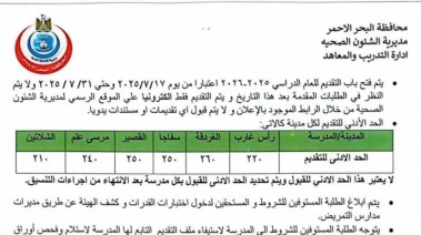 بدء تلقي طلبات الالتحاق بمدارس التمريض 
