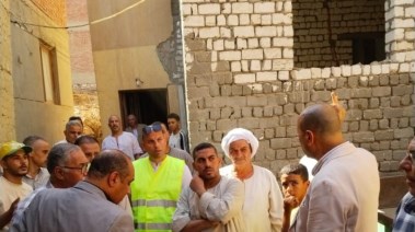 هبوط أرضي مفاجئ يتسبب في تصدع 11 منزلًا ببني سويف