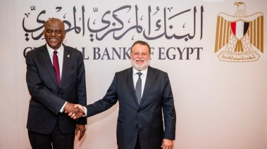 محافظ البنك المركزي حسن عبدالله مع نظيره النيجيري