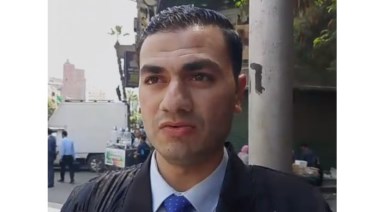  محمد تهامي دفاع أحد ضحايا انفجار خط الغاز