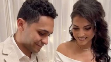 ابنة نادية مصطفى وخطيبها أحمد