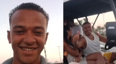 عمرو دياب يظهر في فيديو مع عامل دليفري