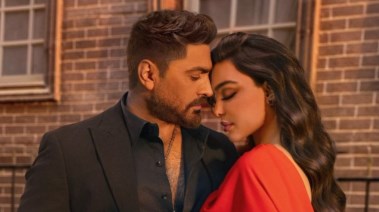 الفنان تامر حسني مع الفنانة اللبنانية قمر