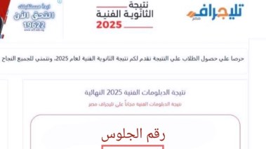 نتيجة الدبلومات برقم الجلوس 