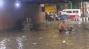 جانب من أمطار اليوم في محافظة الشرقية 