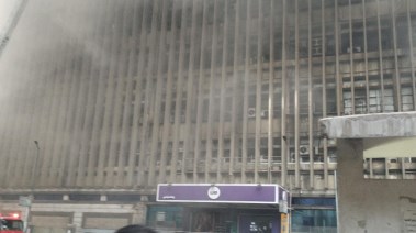 حريق سنترال رمسيس