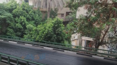 سقوط أمطار في المعادي