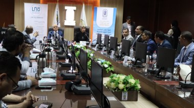 جانب من المؤتمر الصحفي "محافظ الأقصر،ورئيس جامعة الأقصر "