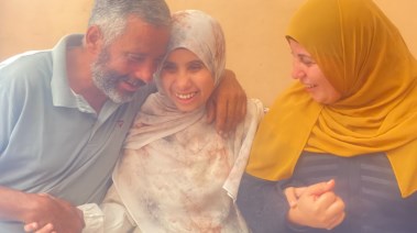 هاجر وسط عائلتها 