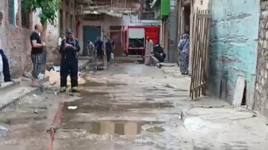 حريق هائل في مخزن خردة في منطقة بحري بالإسكندرية