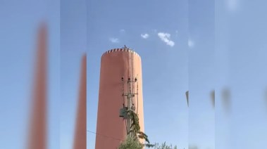 اعتصام فوق خزان مياه في المغرب