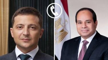 الرئيس عبدالفتاح السيسي ونظيره الأوكراني فلوديمير زيلينسكي