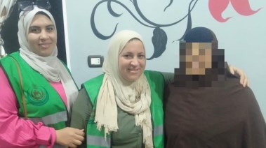 الأطقم الطبية الداعمة لأهالي ضحايا ومصابي حادث الطريق الإقليمي بالمنوفية