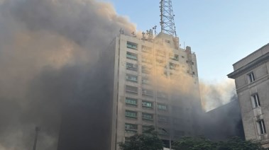 حريق سنترال رمسيس