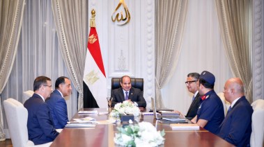 الرئيس عبدالفتاح السيسي خلال اجتماع اليوم