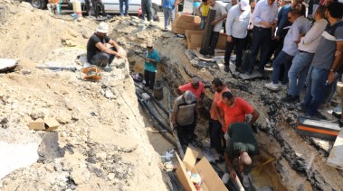  عودة التيار الكهربائي وعودة محطة مياه جزيرة الدهب للعمل